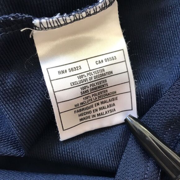 VTG Y2K 00s Nike Shirt Mens XL Navy Blue Long Sleeve Athletic Embroidered Swoosh - Picture 5 of 10